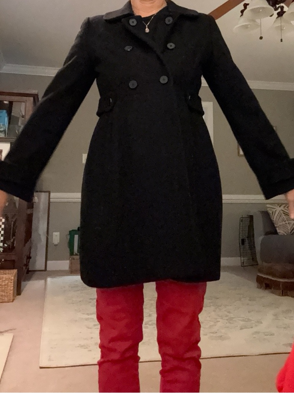 Old Navy Black Lined Jacket with Label Detail